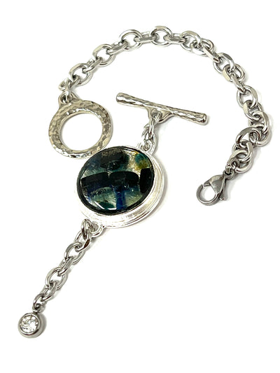 Bohemian Glass Interchangeable Beaded Bracelet Pendant #3419BC