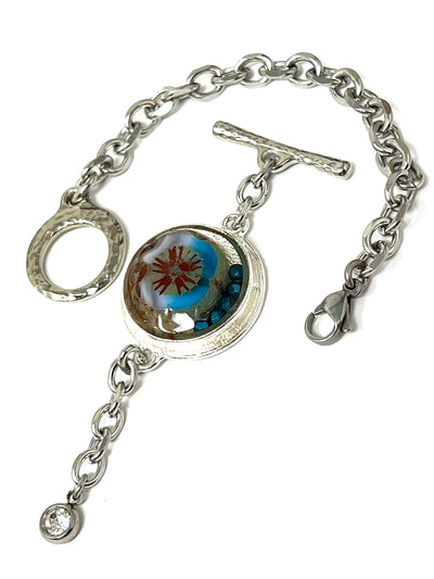 Interchangeable Beaded Bracelet Pendant