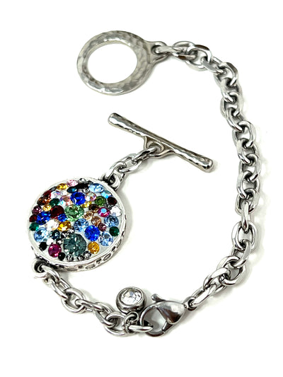 Colorful Crystal Interchangeable Beaded Bracelet Pendant