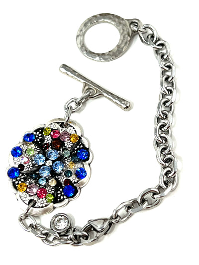 Crystal Interchangeable Beaded Bracelet Pendant