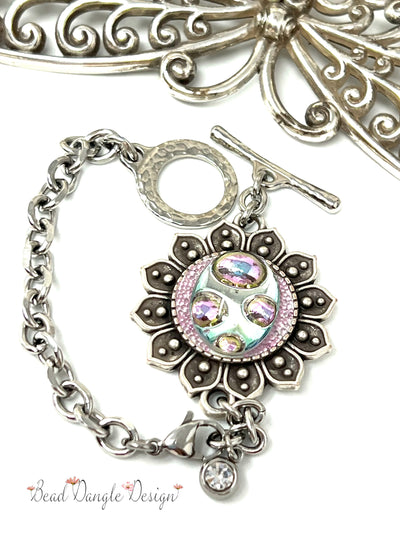 Glass Interchangeable Bracelet Pendant