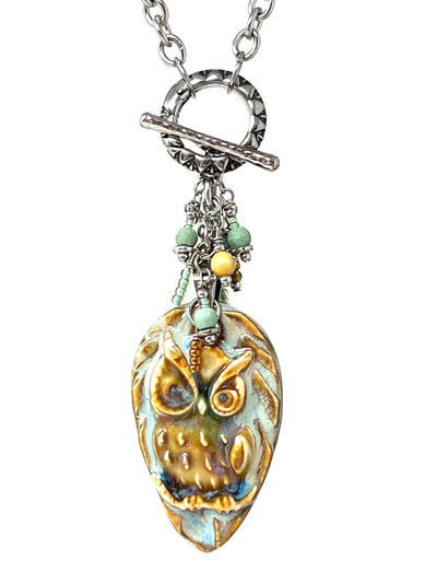 Handmade Interchangeable Owl Pendant Necklace