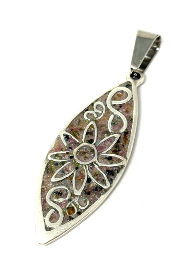Enjoy this multi-colored tourmaline gemstone floral necklace with your favorite outfit.