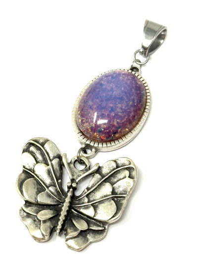 Handmade Fire Opal Butterfly Beaded Pendant features a striking design, making it ideal for daily wear and a great way to showcase your personal style.