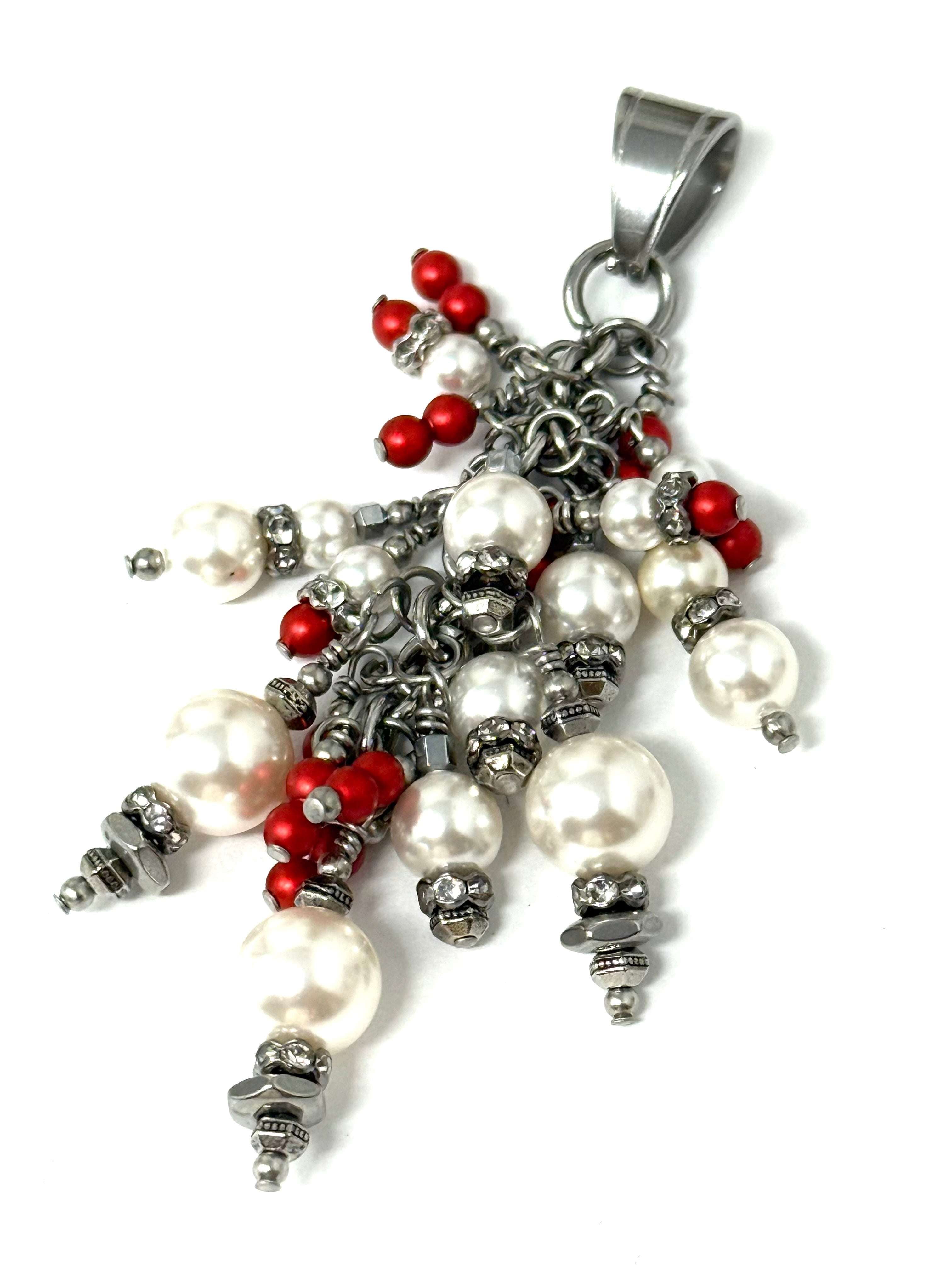 Reversible Swarovski Crystal Cluster Pendant | Tarnish-Resistant – Bead ...