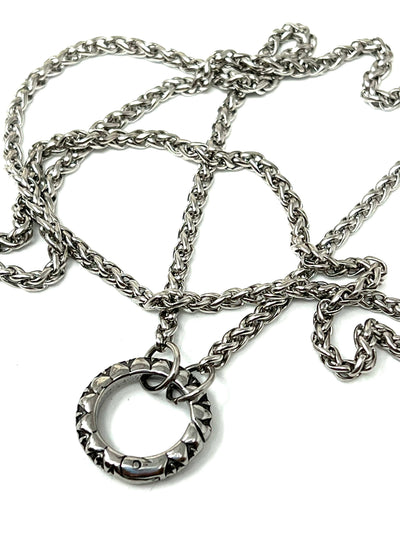 Sturdy Tarnish-Free Stainless Steel "O Ring" Wheat Chain