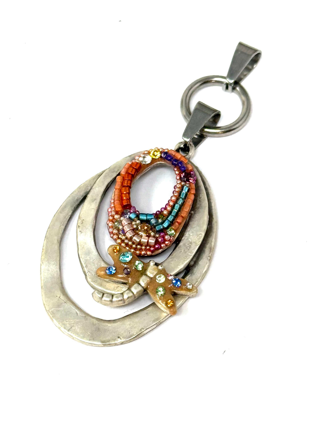 Whimsical Dragonfly Mosaic Pendant | Tarnish-Resistant | USA