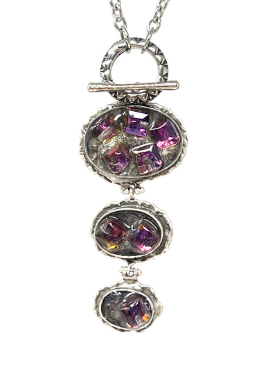 Austrian Crystal Beaded Pendant Necklace