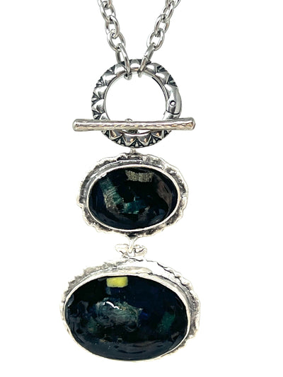Roman Glass Interchangeable Pendant Necklace