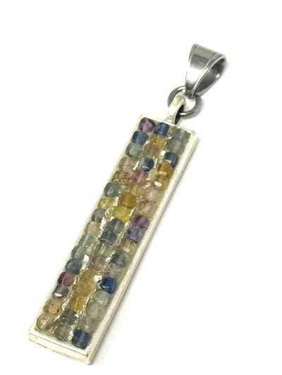 Handmade Faceted Fluorite Gemstone Beaded Pendant is perfect for everyday wear, allowing you to express your unique style.