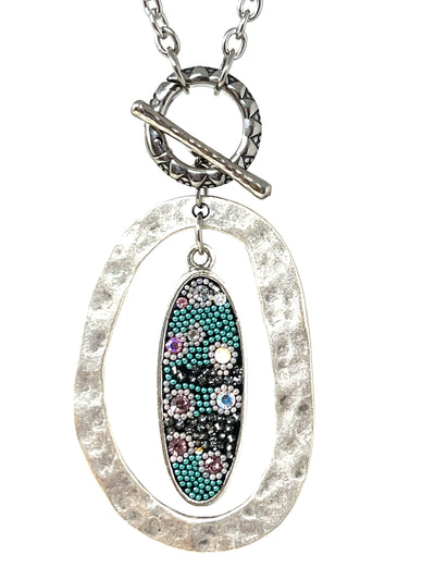Tiny Pearl and Crystal Interchangeable Bead Pendant