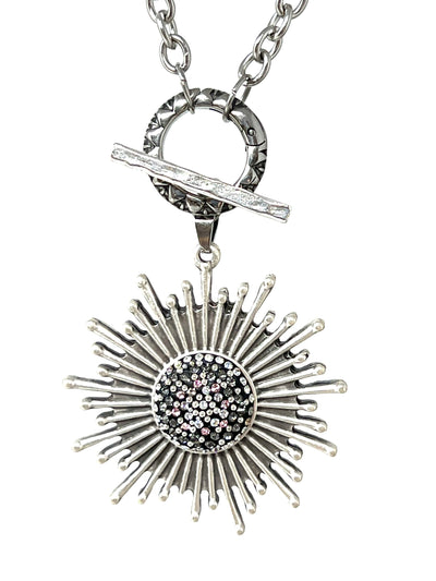Swarovski Crystal Sun Pendant Necklace