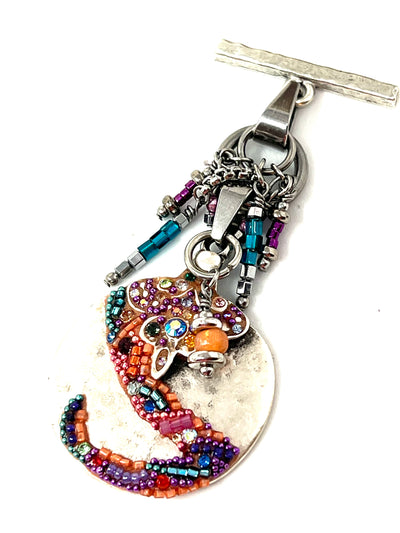 Handmade Interchangeable Jewelry — Pearl and Crystal Beaded Pendant