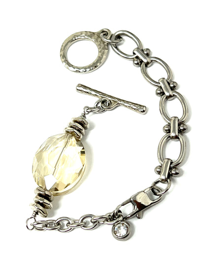 Handmade Interchangeable Austrian Crystal Bracelet