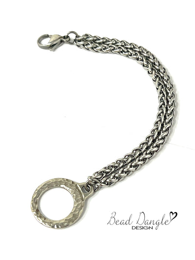 Double Wheat Link Interchangeable Bracelet Pendant Chain #128BC